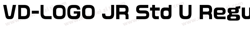 VD-LOGO JR Std U Regular字体转换